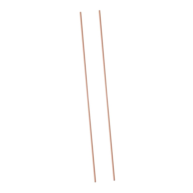 Unomor 2pcs Copper Round Tubes Smooth Surface For DIY Crafts And Industrial Applications - Image 1